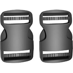 2 Pcs 1-1/2 inch 38mm Buckle, Plastic Buckle Clips, Dual Adjustable Quick Release Buckle，Backpack Clips Replacement in Kuwait