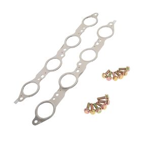 LS MLS Exhaust Manifold Header Gasket Bolts Kit for Chevy Silverado Camaro Caprice Corvette Tahoe GMC Sierra Yukon CTS Escalade LS1 LS2 LS3 LS6 LQ4 LQ9 LM7 4.8L 5.3L 5.7L 6.0L 6.2L OEM# 12617944