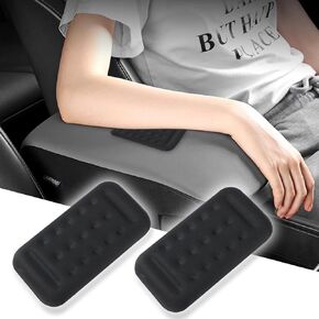 2Pack Car Arm Rest Cushion - High-Density Memory Foam Elbow Pads for Car Armrest, Slim and Skidproof Arm Rest Pad for Enhanced Support and Pain Relief, Universal Door Accessories for Car