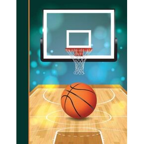 Composition Notebook: Basketball College Ruled Lined Pages Book (7.44 x 9.69)