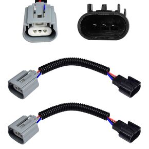 H13 9008 Ceramic Adapter Extension Wiring Harness Sockets for Headlights/Fog Lamps Retrofit,2Pcs