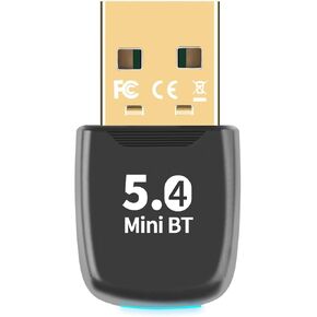 Long Range Bluetooth 5.3 USB Adapter for PC Desktop, 492FT/150M Wireless Dongle Transmitter for Windows 11/10/8.1/7 Computer Laptop, Pair Bluetooth Headset Headphones Speaker Mouse Keyboard