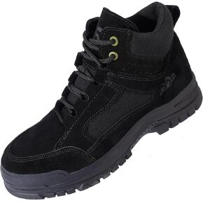 Safety Work Boots for Men - Waterproof Steel Toe Boots Mens Slip Resistant Safety Industrial Boots Construction Shoes