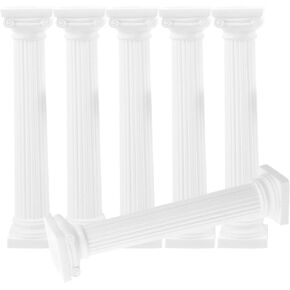 6Pcs Roman Column Statue: Roman Columns and Pillars Decorative Greek Columns Plant Stand Roman Column Decoration for Photo Props