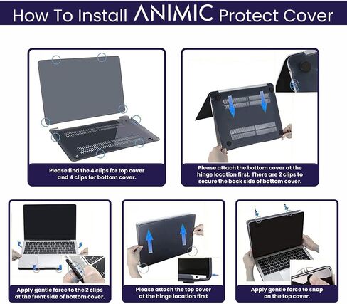 (Custom Anime) Compatible with MacBook Pro 13 inch Case M2 2023, 2022, 2021-2016 A2338 M1 A2251 A2289 A2159 A1989 A1708 A1706, Plastic Hard Shell&Keyboard Cover&Screen Protector w/wo touch id (Purple) in Saudi Arabia