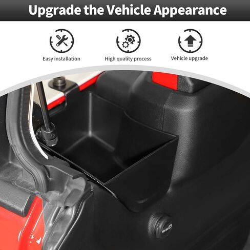 CheroCar لـ Jeep JL صندوق تخزين صندوق السيارة المنظم صندوق جانبي للشحن الخلفي ملحقات داخلية لسيارة جيب رانجلر JL 2024+ in Saudi Arabia