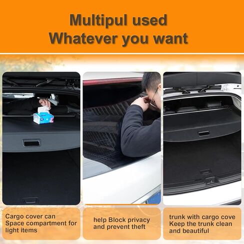 غطاء شحن جديد من MUCO متوافق مع L-and Rover R-ange Rover Sport 2006-2013 ملحقات صندوق السيارة غطاء شحن قابل للسحب أسود خلفي غطاء صندوق السيارة الخلفي غطاء أمان الأمتعة - غطاء صندوق السيارة قابل للسحب in Kuwait