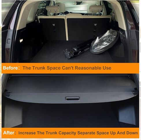 غطاء شحن جديد من MUCO متوافق مع L-and Rover R-ange Rover Sport 2006-2013 ملحقات صندوق السيارة غطاء شحن قابل للسحب أسود خلفي غطاء صندوق السيارة الخلفي غطاء أمان الأمتعة - غطاء صندوق السيارة قابل للسحب in Kuwait