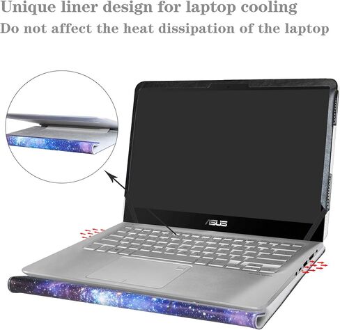 Alapmk Protective Case for 14" Asus Q405UA/VivoBook S14 S410 S410UA S410UQ/VivoBook Flip 14 TP410UA TP410UR TP401CA TP401NA/ZenBook Flip 14 UX461UN UX461UA & Acer Aspire 5 A514-54 Laptop,Starry Night in Saudi Arabia