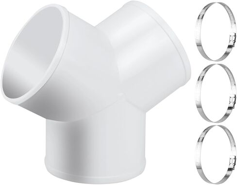 3 طريقة Y شكل القناة موصل القناة الفاصل للعادم ABS موصل القناة مروحة مجفف تنفيس خرطوم لخرطوم 4 بوصة in Kuwait