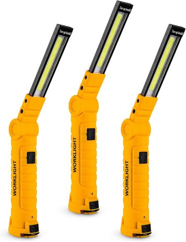 Tool Gifts for Men 2Pack Rechargeable LED Work Lights with Magnetic Base, 360° Rotation,Versatile Lighting for Repairs, Outdoors,Christmas Gifts,Stocking Stuffers Mens Gifts in Kuwait