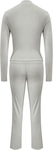 مجموعة ملابس نسائية من LovelyWholesale مكونة من قطعتين بسحاب للتمرين مع طقم بدلة رياضية مضيئة in Kuwait