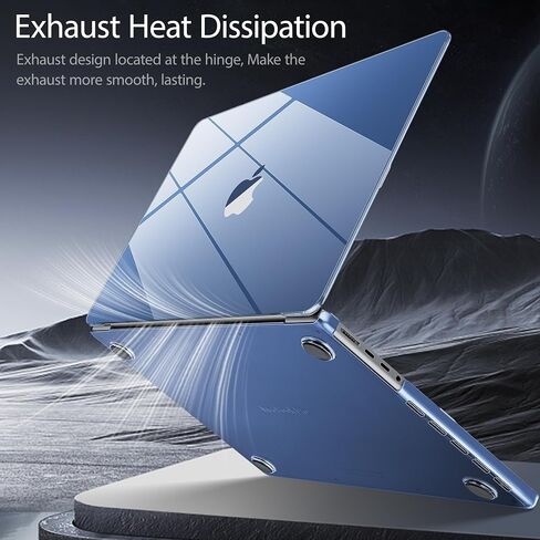Mektron Case for MacBook Pro 14 inch 2024-2021 Model M4 A3112 A3401 A3185 M3 A2918 A2992 M2 A2779 M1 A2442 Pro/Max，Hard Shell Cover for MacBook Pro14,Crystal Clear in Saudi Arabia