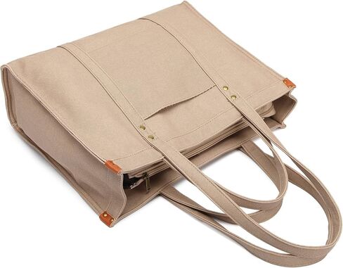 Women’s Vegan Leather Tote Bag 15.6 Inch Laptop Bag with Compartment Large Handbag Purse in Saudi Arabia