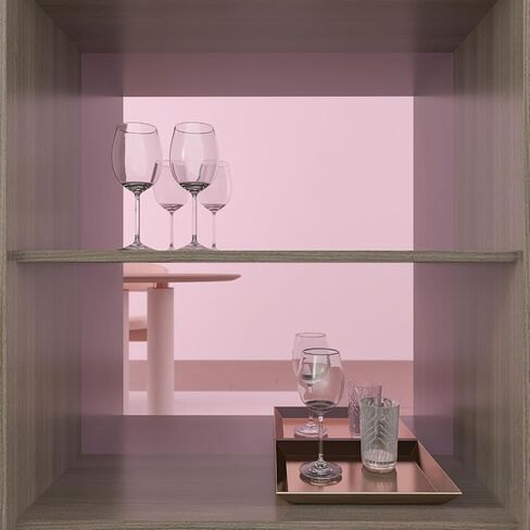 CHIHUT Self Adhesive Mirror Reflective Wall Sticker Rose Gold Mirror Wall Paper Peel and Stick Wallpaper Modern Non-Glass Flexible Mirror Stickers for Walls Cabinets Dresser Dishwasher 12"x100" in Saudi Arabia