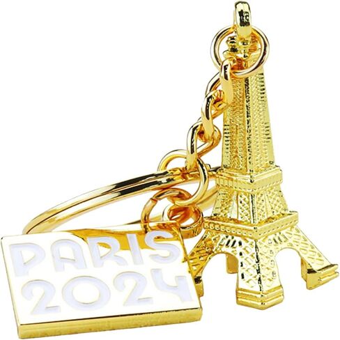 Eiffel Tower Keychain, Gold Lovely Decoration Souvenir Key Chain in Paris the Eiffel Tower Metal Keyring in Kuwait
