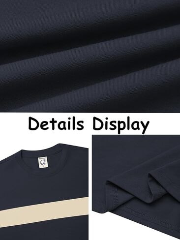 Hardaddy Men's Long Sleeve Tee Shirts Color Block Tee Pullover Casual Basic Shirts in Kuwait