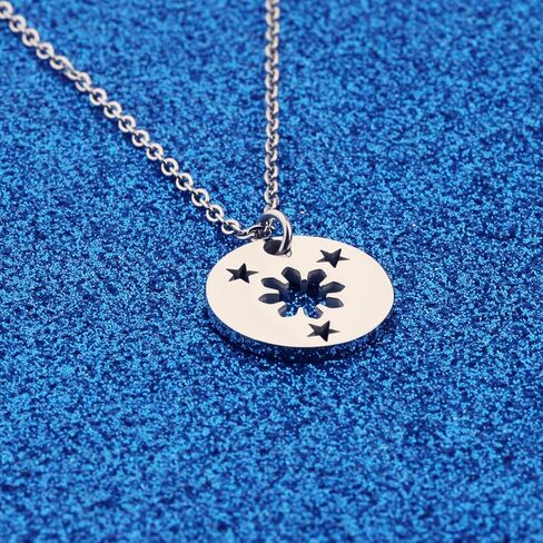 WUSUANED Sun and Stars Gold Necklace Philippine Pride Jewelry Gift in Kuwait