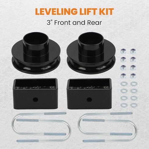 مجموعة رفع maxpeedingrods 3 بوصة لسيارة Dodge Ram 1500 2500 3500 2WD 1994-2013، مجموعة رفع التسوية الكاملة الأمامية والخلفية in Saudi Arabia