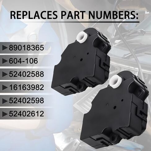 2 PCS HVAC Blend Door Actuator Driver Passenger Side Temperature Control Air Fit for Chevrolet Silverado 1500 2500 3500 GMC Tahoe Sierra Yukon Cadillac Buick Pontiac Replaces 89018365 604-106 52402588 in Saudi Arabia