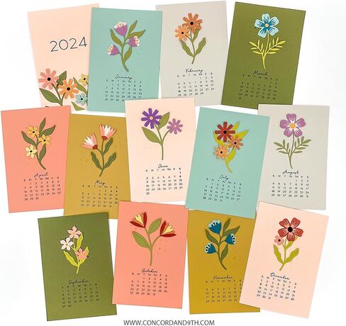 كونكورد والتاسع - 14 طوابع واضحة لتقويم 2024 in Kuwait