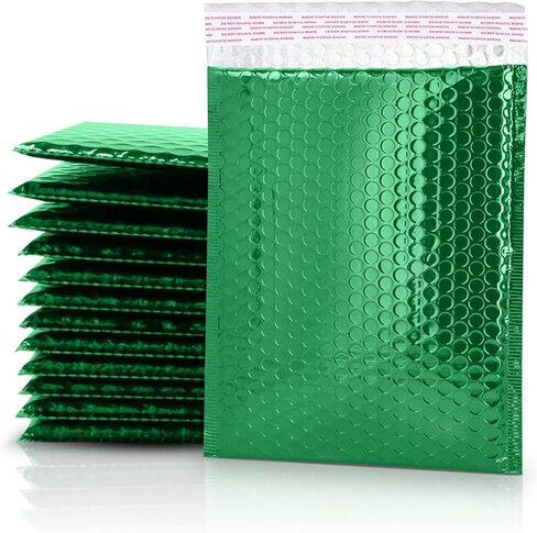 GGR Supplies Metallic Bubble Padded Envelope Mailers, 7.5 X 11 Inches, Waterproof Ultra Resistant Ideal For Packing, Shipping, and Storing. Pack of 25 (Red) in Kuwait