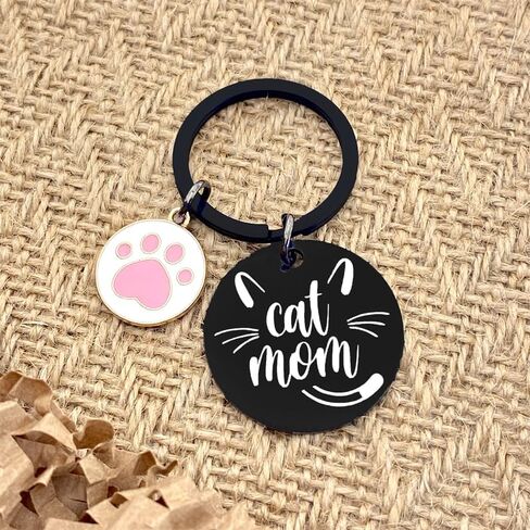 سلسلة مفاتيح للأم والقطط للنساء، هدية للأم المضحكة، هدايا لمحبي القطط للنساء، هدايا عيد ميلاد الأم وعيد الحب in Kuwait