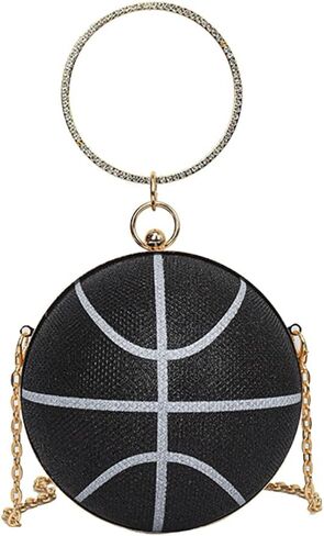 Women's Evening Bag Round Ball Clutch Bag Glitter Shoulder Bag Bridal Wedding Purse Sparkly Rhinestones Handbag in Saudi Arabia