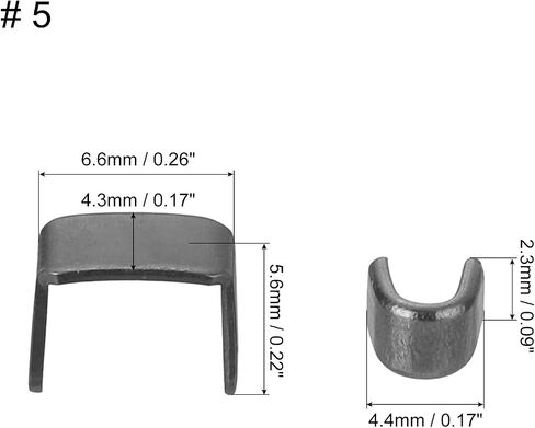 uxcell #5 Zipper Slider Retainers Kit, 20Pcs Bottom Stops & 40Pcs Top Stops for Bags Coats Jackets Closed-end Zippers Replacing, Black in Saudi Arabia