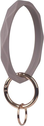 YAKA Silicone Wrist Rhombic Keychain Circle Bracelet Rubber Bangle Round Keyring in Kuwait