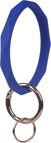 YAKA Silicone Wrist Rhombic Keychain Circle Bracelet Rubber Bangle Round Keyring in Kuwait