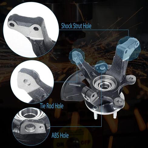 مجموعة محمل محور عجلة القيادة المفصلية للسائق الأمامي الأيسر متوافق مع Escape 2001-2004 Tribute 2001-2004 2.0L 3.0L 698-377 in Kuwait