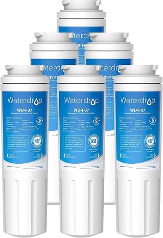 Waterdrop UKF8001 Refrigerator Water Filter 4, Compatible with Whirlpool EDR4RXD1, EveryDrop Filter 4, Maytag UKF8001AXX-750, UKF8001AXX-200, 46-9006, Puriclean II, WF-UKF8001 in Saudi Arabia