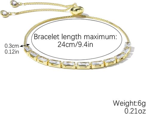 Gold Tennis Bracelets for Women Cubic Zirconia Tennis Bracelet Adjustable Gold Chain Womens Tennis Bracelet Colorful Crystal Ankle Bracelet Summer Beach Body Jewelry in Kuwait