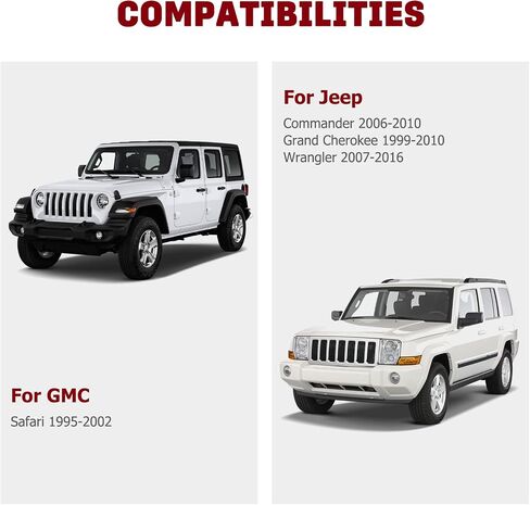4 قطع فواصل عجلات لسيارة Jeep JK Wrangler 5 Lug، 2 بوصة فواصل عجلات 5x5 مع مسامير 10.9 درجة 1/2 بوصة لقائد XK لـ WJ WK Grand Cherokee لـ JK JKU Wrangler وSafari - محور مركزي 87.1 مم in Saudi Arabia