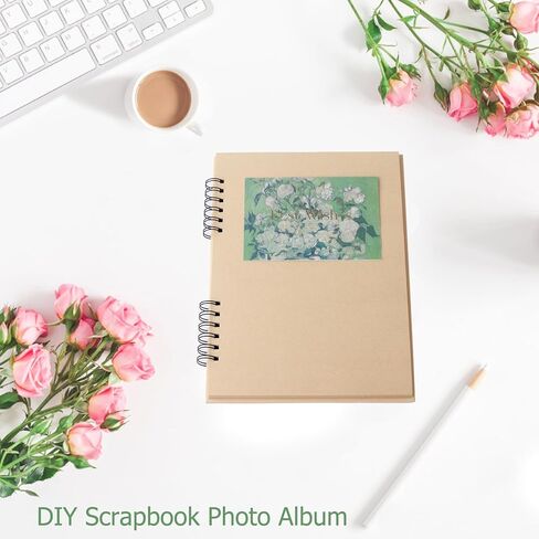 SuyuanArt A5 Toned Tan Sketch Pad, 5.5" x 8.5" (1 Pack, 50 Sheets) - Spiral Bound Mixed Media Sketchbook for Drawing, Doodling, Sketching & Painting - Acid Free, Artist Paper for Charcoal, Pencil, Pen in Kuwait