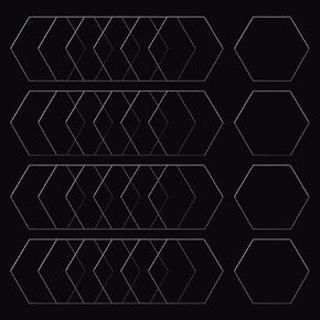 FINGERINSPIRE 30 PCS Clear Hexagon Acrylic Display Base 2.0x2.4x0.1inches Clear Miniature Bases, Clear Hexagon Display Pedestal Block for Toy Model Display Collectibles Jewelry Artifacts