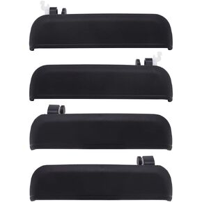 ECCPP Door Handles Exterior Outer Outside Front Rear Passenger Drievr Side for 1995 1996 1997 1998 for Toyota Tercel Black(4pcs)