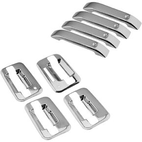 SEGADEN Chrome Plated Door Handle Cover Compatible with 2004-2014 FORD F-150 F150 2005-2008 LINCOLN Mark LT (4 Doors With Key Pad With Passenger Keyhole) XG7707