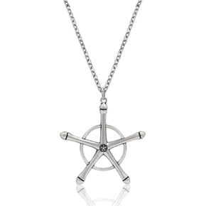Uryuu Quincy Cross Necklace - Ichigo Zangetsu Charm Soul Reaper License Keychain - Anime Gift for Men Women