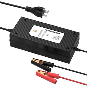 14.6V 20A LiFePO4 Lithium Battery Charger, Perfect for 12V LiFePO4 Battery Recharging, 0V Charging Function to Repair Long-unused Battery, Support Fast Charging