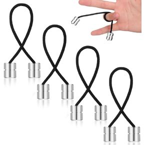 4 Pcs Begleri Fidget Beads Metal Fidget Spinner Toys Worry Fidget Beads Stainless Steel Begleri Fidget Toy Cylinder Shaped Begleri Beads for Adult Men Women Relaxation