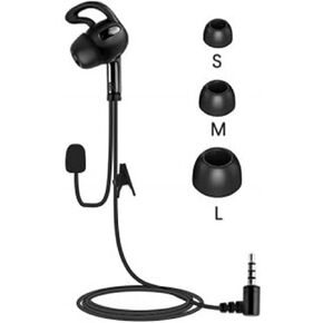 Referee Communication System, Professional FBIM Referee Headsets with Earphone for Soccer Volleyball Ofiicial Football Handball (1 Pack)