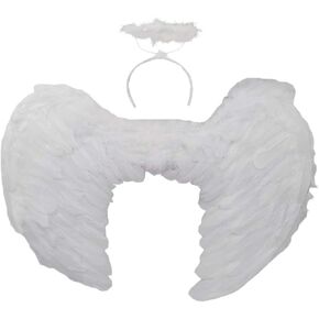 Feather Angel Wing & Halo Set