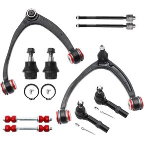 Front End 10pc Suspension Kit for 2007-2013 Chevy Silverado Sierra Yukon XL Suburban 1500 Avalanche Tahoe Escalade ESV EXT, Upper Control Arms Lower Ball Joints Tie Rods Sway Bars Replacement