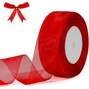 Brown Ribbon Fall Ribbon 1 1/2 Inch Organza Ribbon Tan Chiffon Ribbon Shimmer Sheer Ribbon 50 Yards Khaki Tulle Ribbon For Gift Wrapping Halloween Christmas Ribbons For Crafts Flower Bouquet Hair Bows
