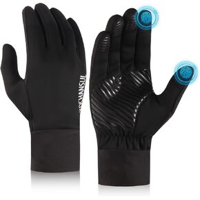 Winter Gloves Women Men, Warm Gloves Cold Weather, Windproof, Touchscreen, Snow Skiing Thermal Liners, Suit for Driving, Walking, Hiking, Commuting,Cycling Running Gear