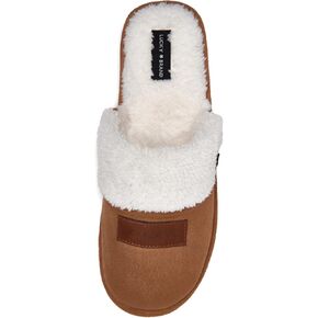 Lucky Brand Mens Plaid Clog Slippers with Memory Foam