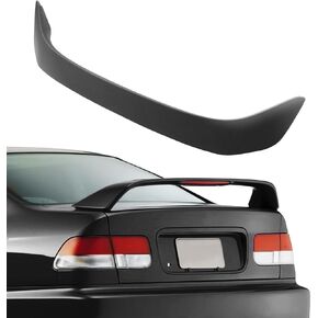 FINDAUTO ABS Rear Trunk Spoiler Wing with 3rd Brake Light Fits for 2001-2005 for Honda Civic Coupe Trunk Lip Spoiler