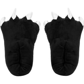 Dinosaur Slipper Plush Animal Claw Shoes for Adult Kid Halloween Costume Slippers Cute Tricky Paw Footwear Cosplay Party Prop